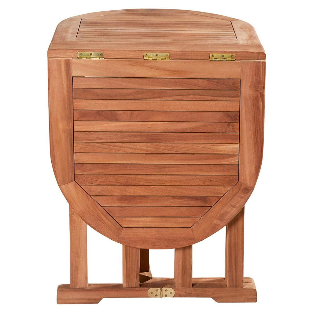 Klappbord ute Butterfly teak 120x60 cm bakside