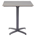 Klappbord ute Diwo aluminium/sinterstein 70x70 cm forfra