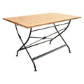 Klappbord ute Florence 120x80cm stål/teak fra Zebra for utebruk