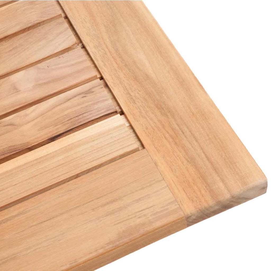 Klappbord ute Poker 140x95cm teak Zebra bakside