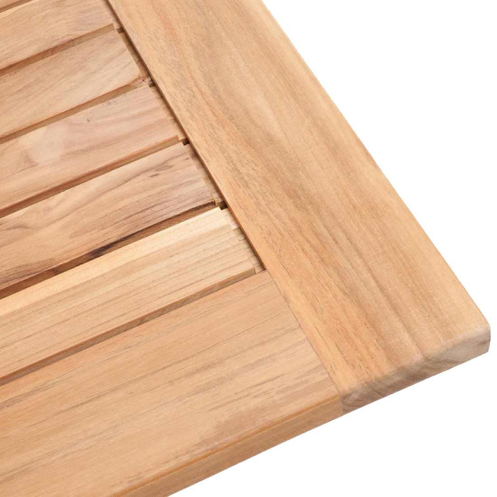 Klappbord ute Poker teak 80x80 cm - Zebra bakside