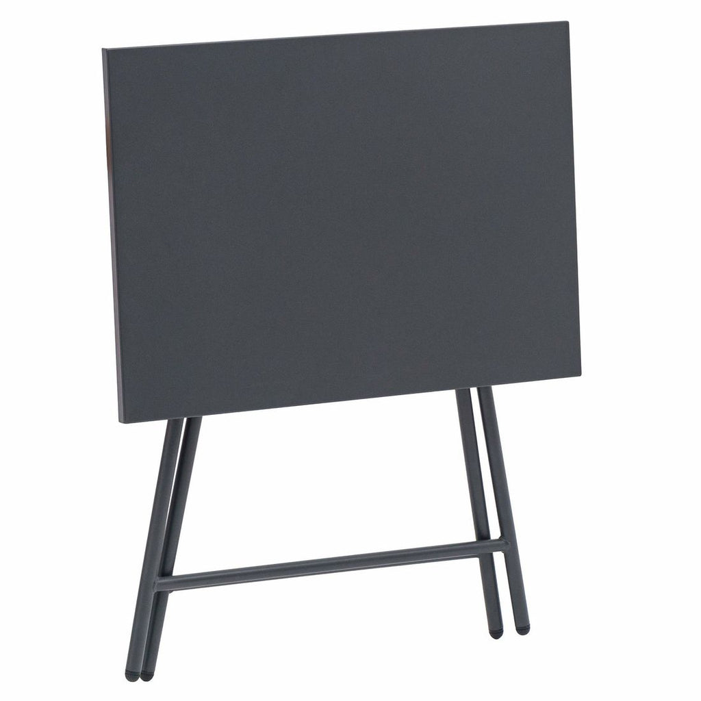 Klappbord ute Rio 50x70 cm stål antrasitt montert på terrasse