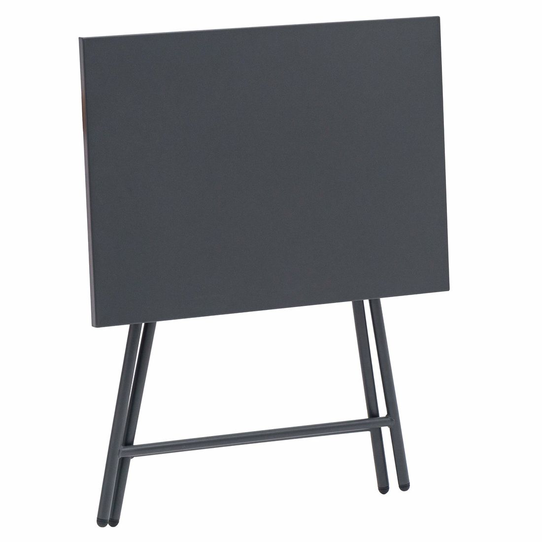 Klappbord ute Rio 50x70 cm stål antrasitt montert på terrasse