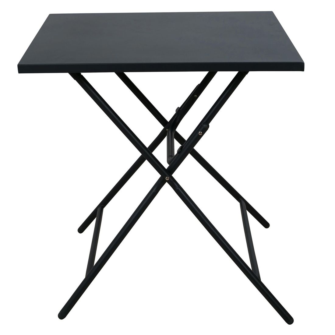 Klappbord ute Rio stål 70x70 cm antrasitt bakside