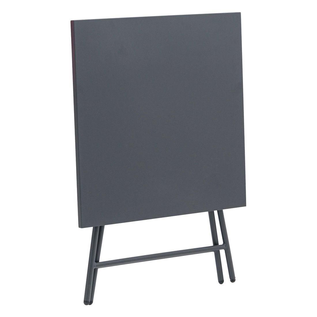 Detaljbilde av klappbord ute Rio stål 70x70 cm antrasitt