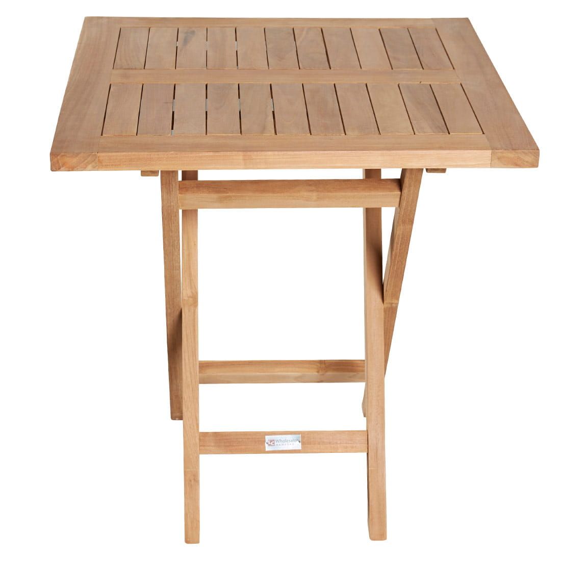 Klappbord ute Riva 70x70 cm teak fra LC Garden i naturfarge