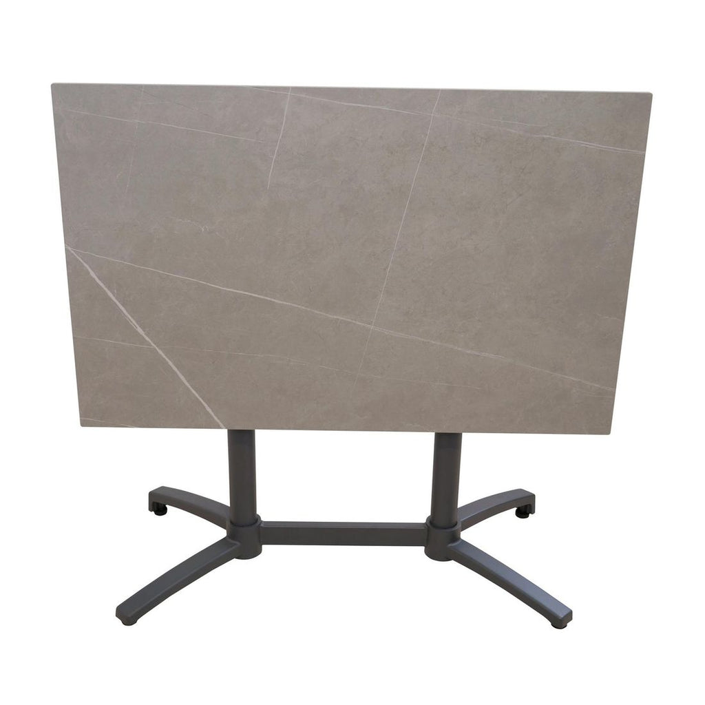 Klappbord ute Salvador 110x70 cm aluminium/keramikk sammenlagt