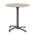 Klappbord ute Salvador Ø70 cm aluminium/keramikk forfra
