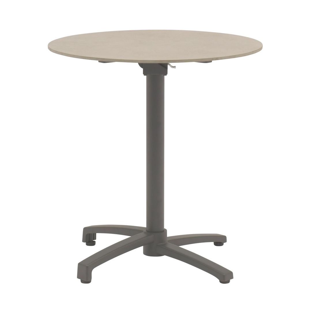 Klappbord ute Salvador Ø70 cm aluminium/keramikk forfra