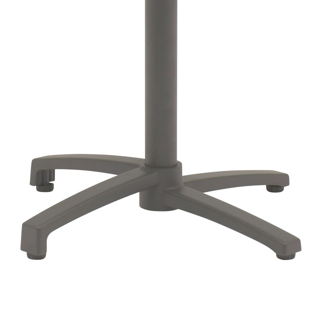 Montert Klappbord ute Salvador Ø70 cm aluminium/keramikk på terrasse