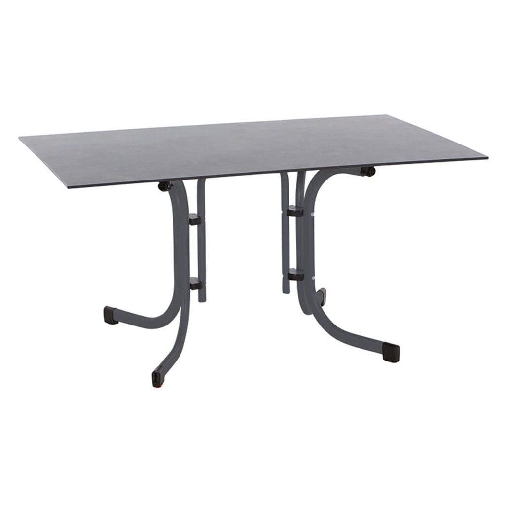 Klappbord ute Sola 140x90 cm stål/HPL sett forfra