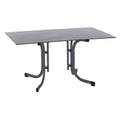 Klappbord ute Sola 140x90 cm stål/HPL sett forfra