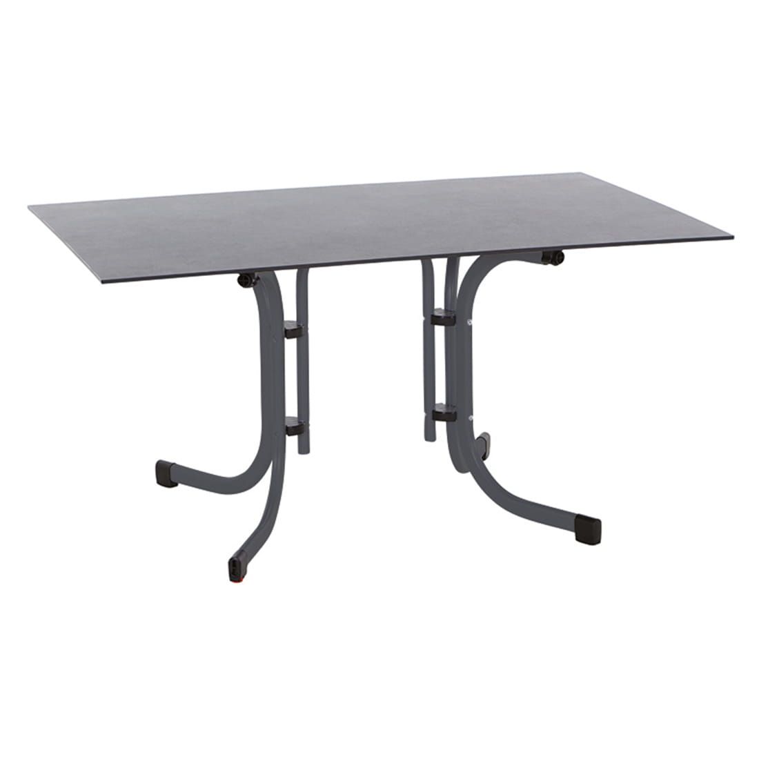 Klappbord ute Sola 140x90 cm stål/HPL sett forfra