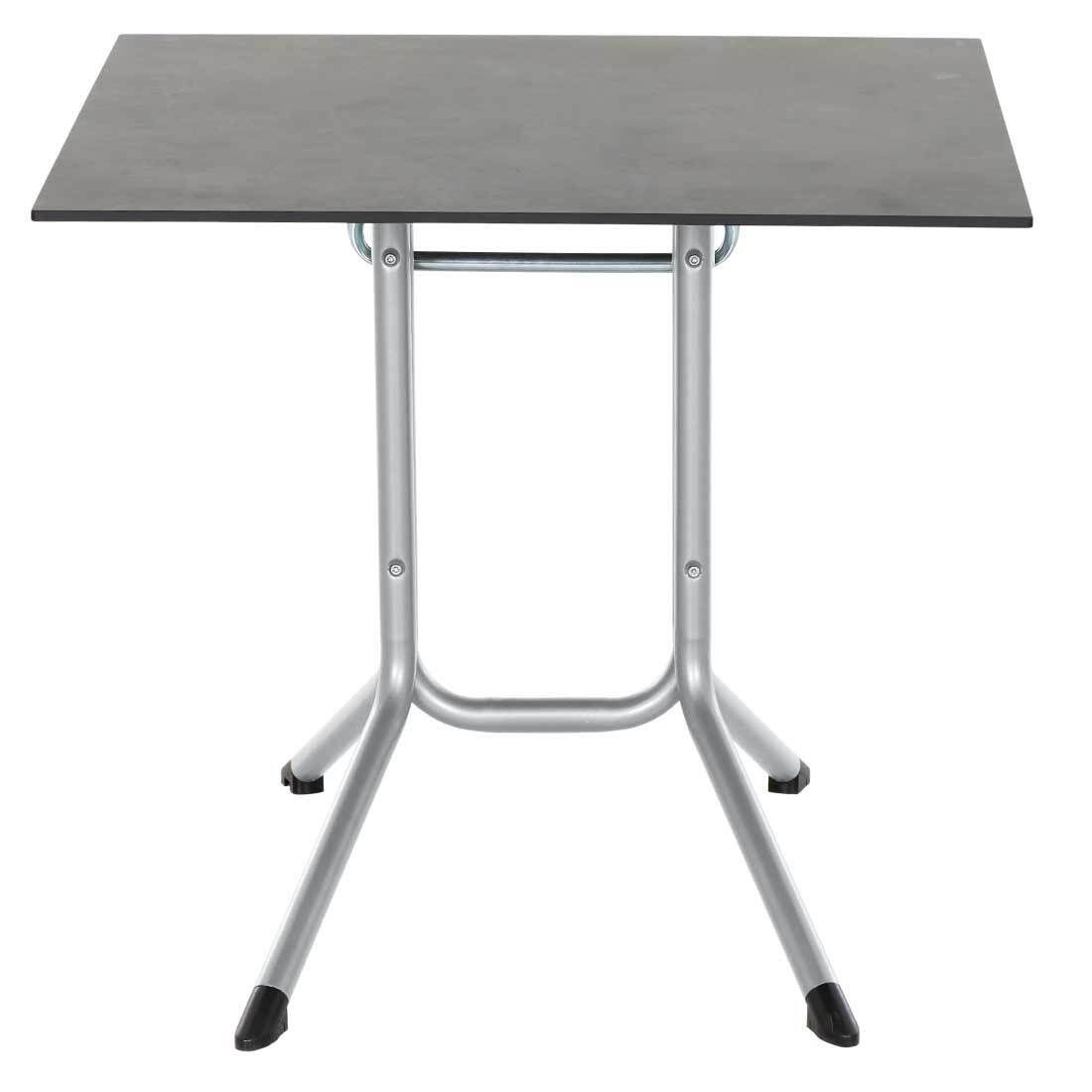 Klappbord ute Sola 80x80 cm stål HPL bakside