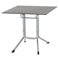 Klappbord ute Sola 80x80 cm stål HPL forfra