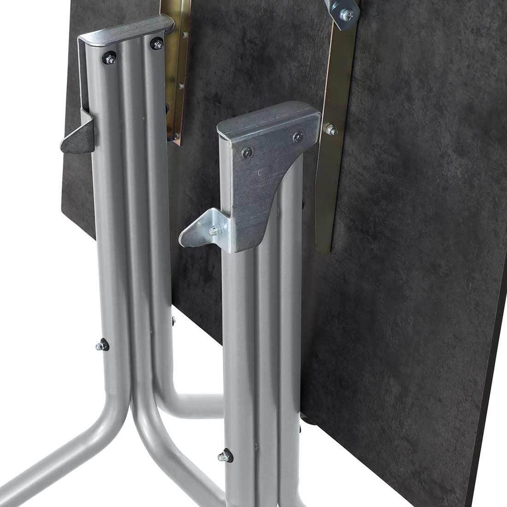 Klappbord ute Sola 80x80 cm stål HPL sideprofil
