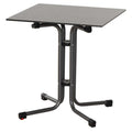 Klappbord ute Sola stål/HPL 65x65 cm antrasitt forfra