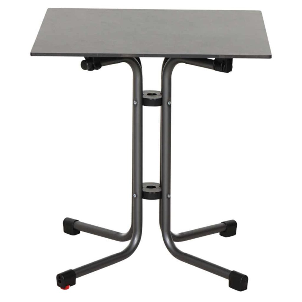 Klappbord ute Sola stål/HPL 65x65 cm antrasitt bakside