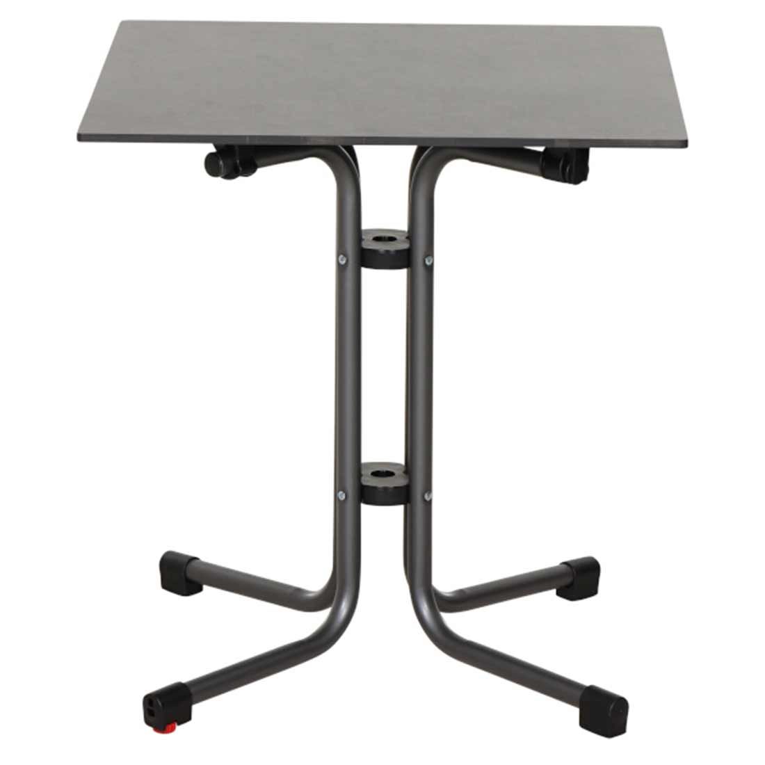 Klappbord ute Sola stål/HPL 65x65 cm antrasitt bakside