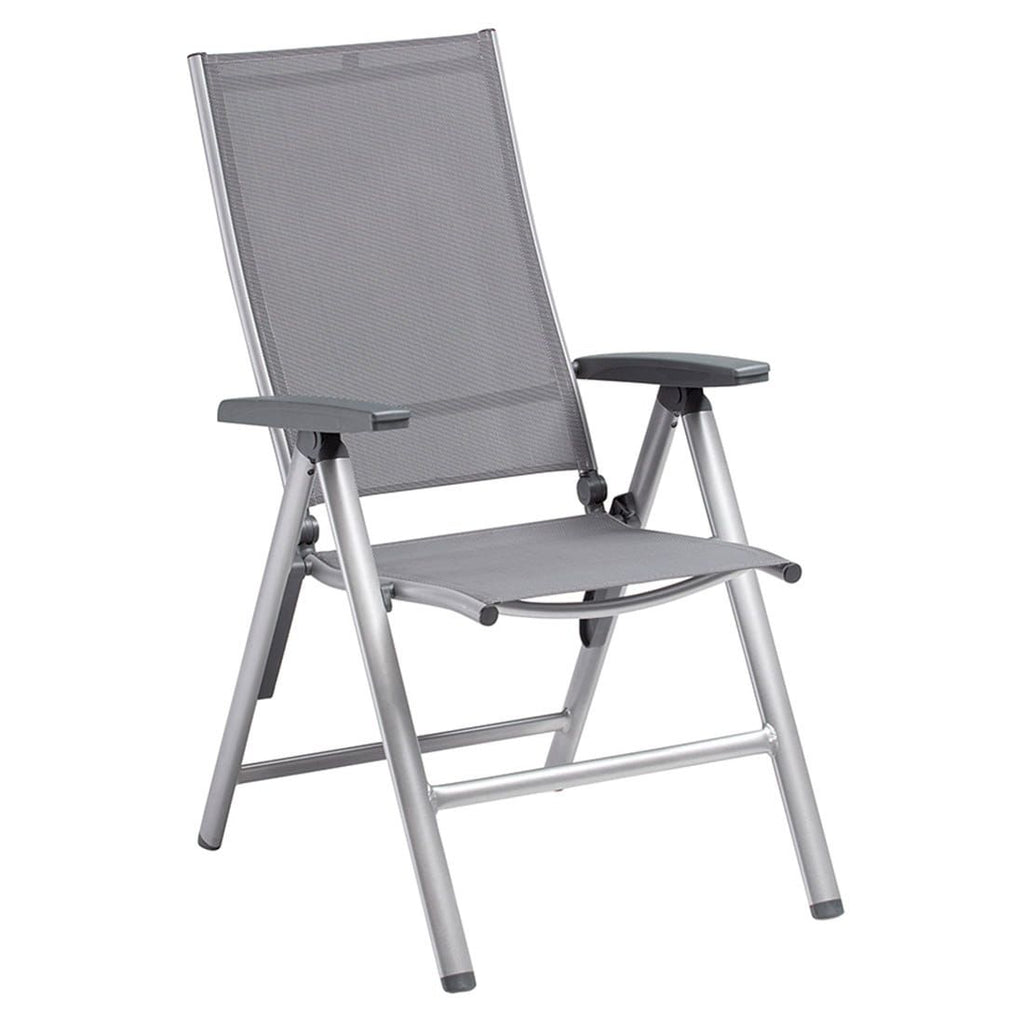 Klappstol ute Cirrus Silver Line aluminium/textilen - Kettler bakside
