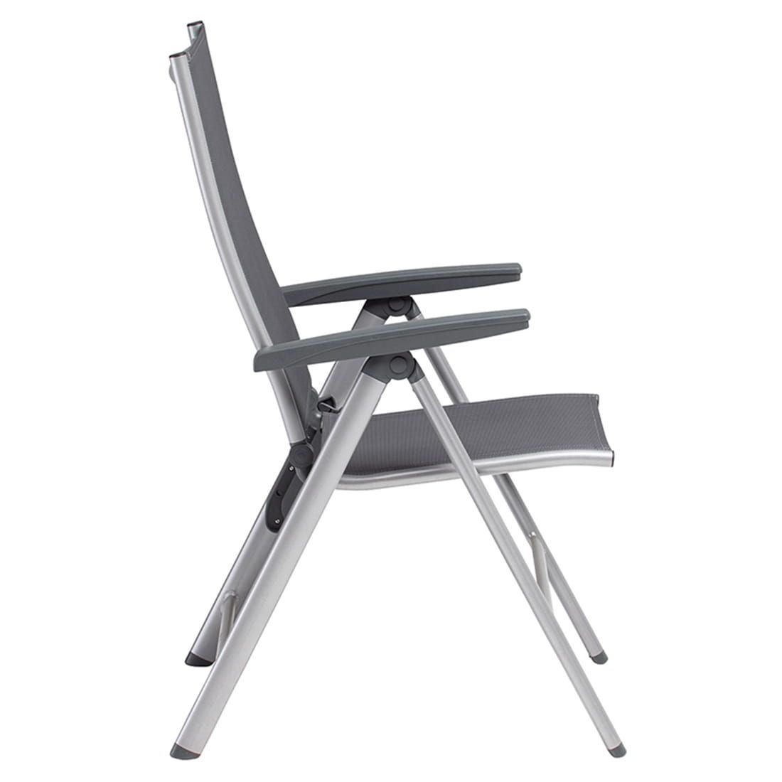 Montert klappstol ute Cirrus Silver Line aluminium/textilen - Kettler i hage