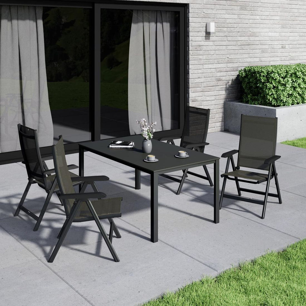 Klappstol ute Base aluminium/textilen 61x68 cm - Kettler i moderne uterom