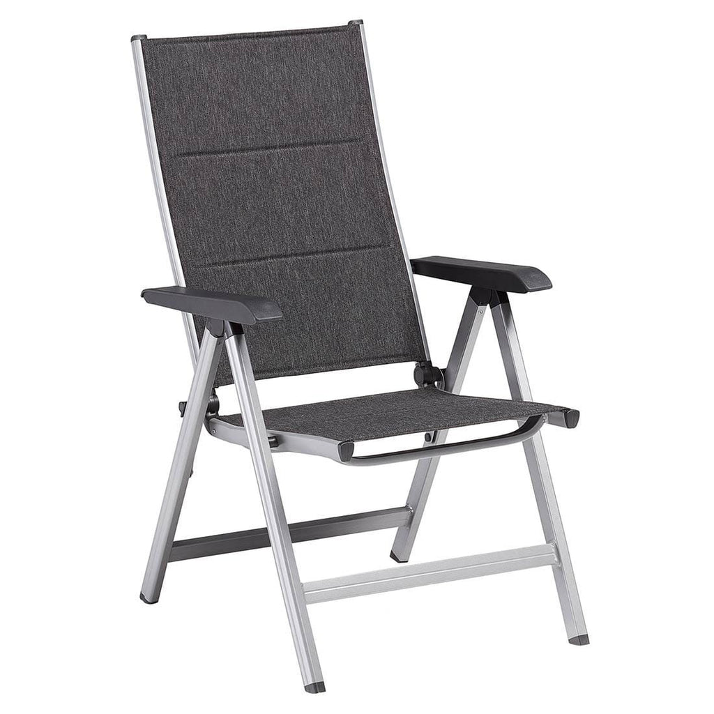 Detalj av Klappstol ute Basic Plus Padded aluminium/textilen - Kettler tekstilene sete