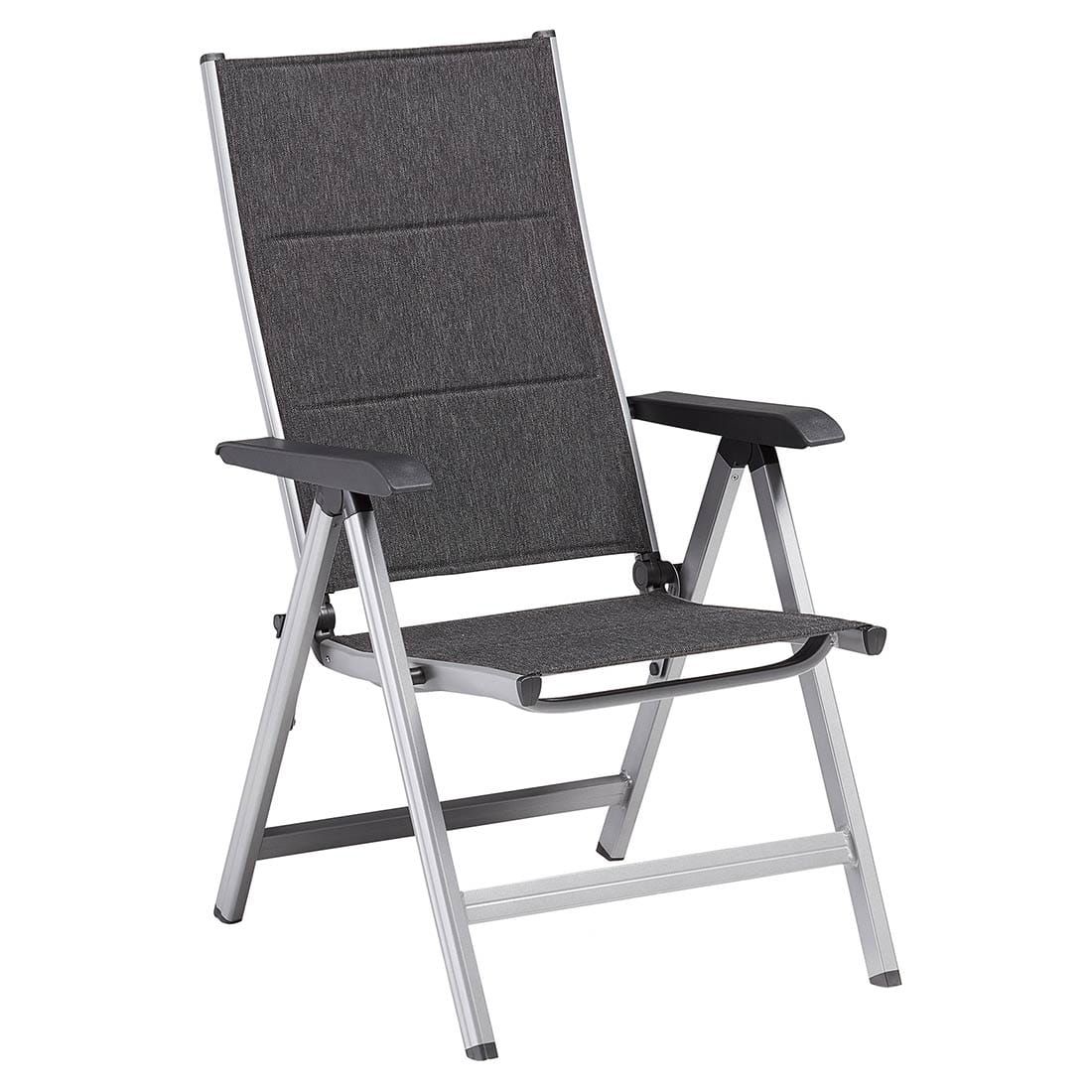 Detalj av Klappstol ute Basic Plus Padded aluminium/textilen - Kettler tekstilene sete