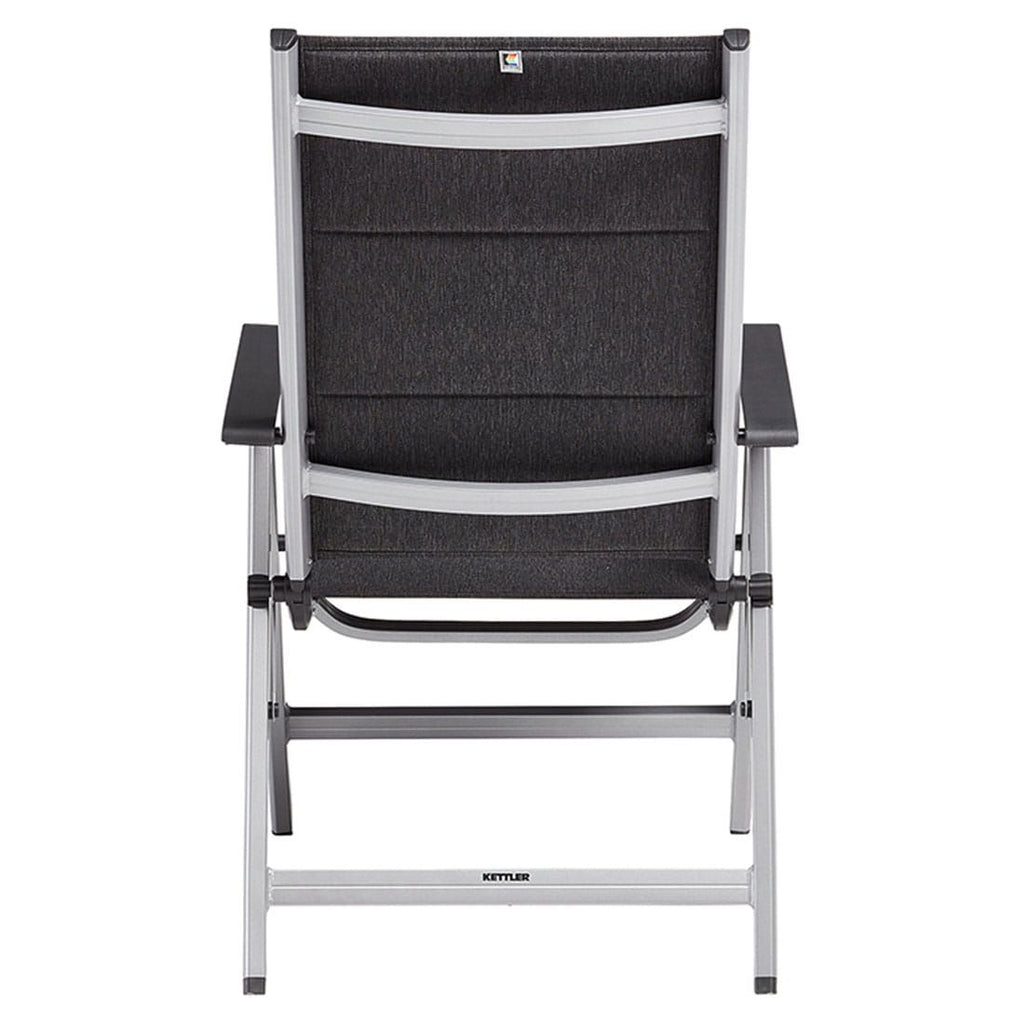 Klappstol ute Basic Plus Padded aluminium/textilen - Kettler med justerbar rygg