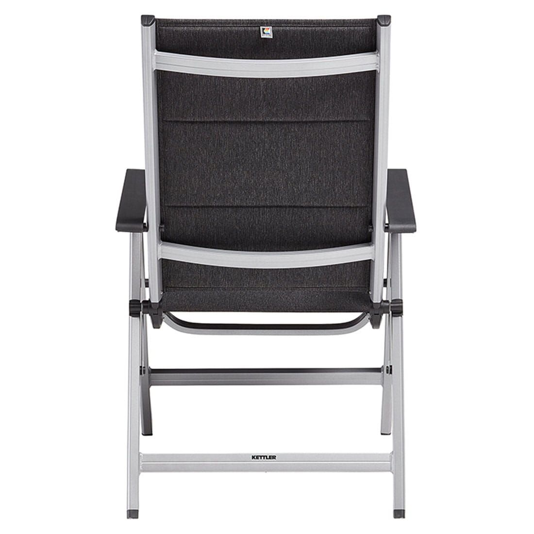Klappstol ute Basic Plus Padded aluminium/textilen - Kettler med justerbar rygg