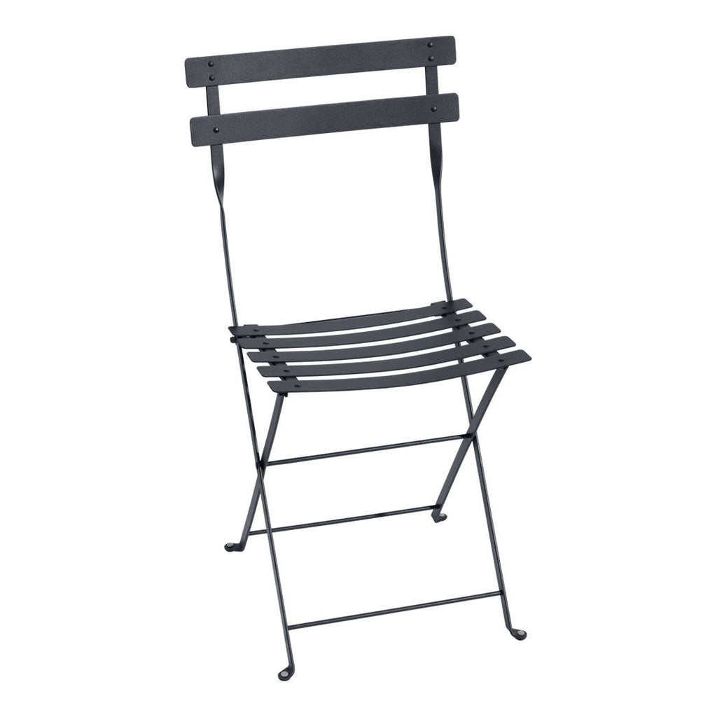 Klappstol ute Bistro stål antrasitt 42 cm forfra