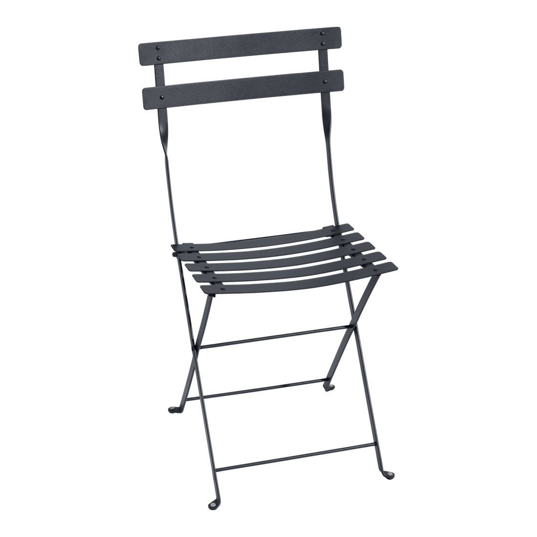 Klappstol ute Bistro stål antrasitt 42 cm forfra