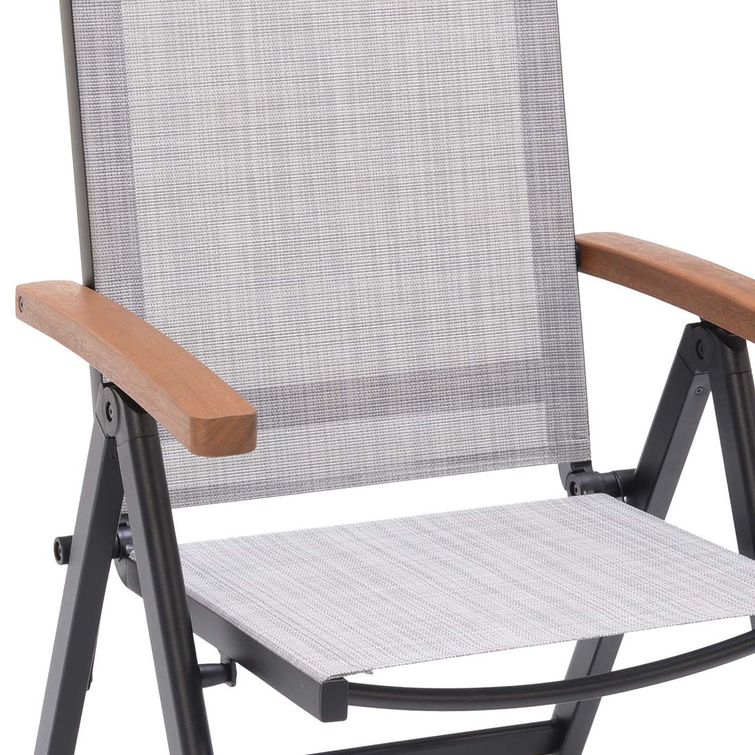 Klappstol ute Calanda aluminium/textilen 56 cm bakside
