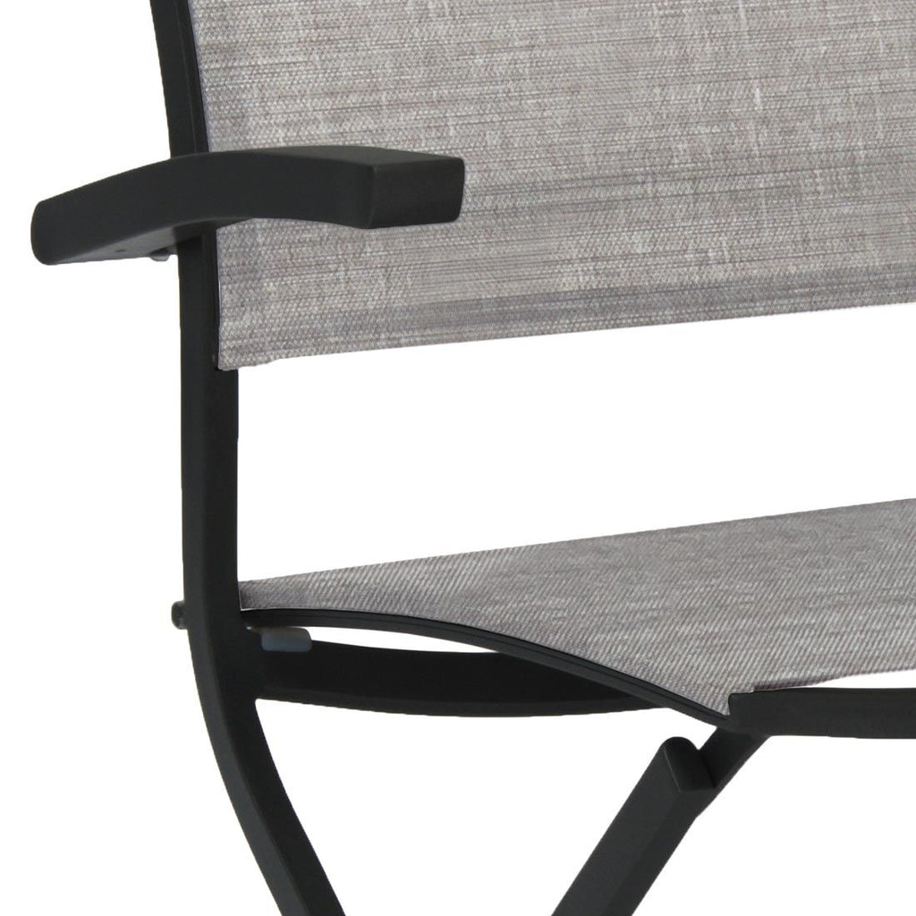 Klappstol ute Camillo aluminium/textilen for balkong sammenlagt