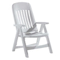 Klappstol ute Comtesse plast hvit 65x66 cm forfra