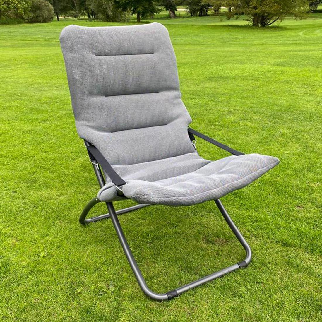 Klappstol ute Fiesta Sky Dream aluminium/3D mesh bakside