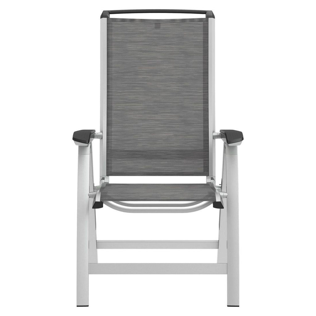 Klappstol ute Forma II aluminium/textilen sammenlagt