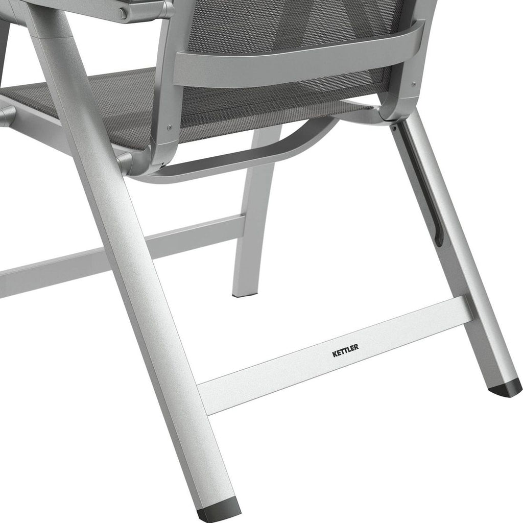 Klappstol ute Forma II aluminium/textilen på balkong