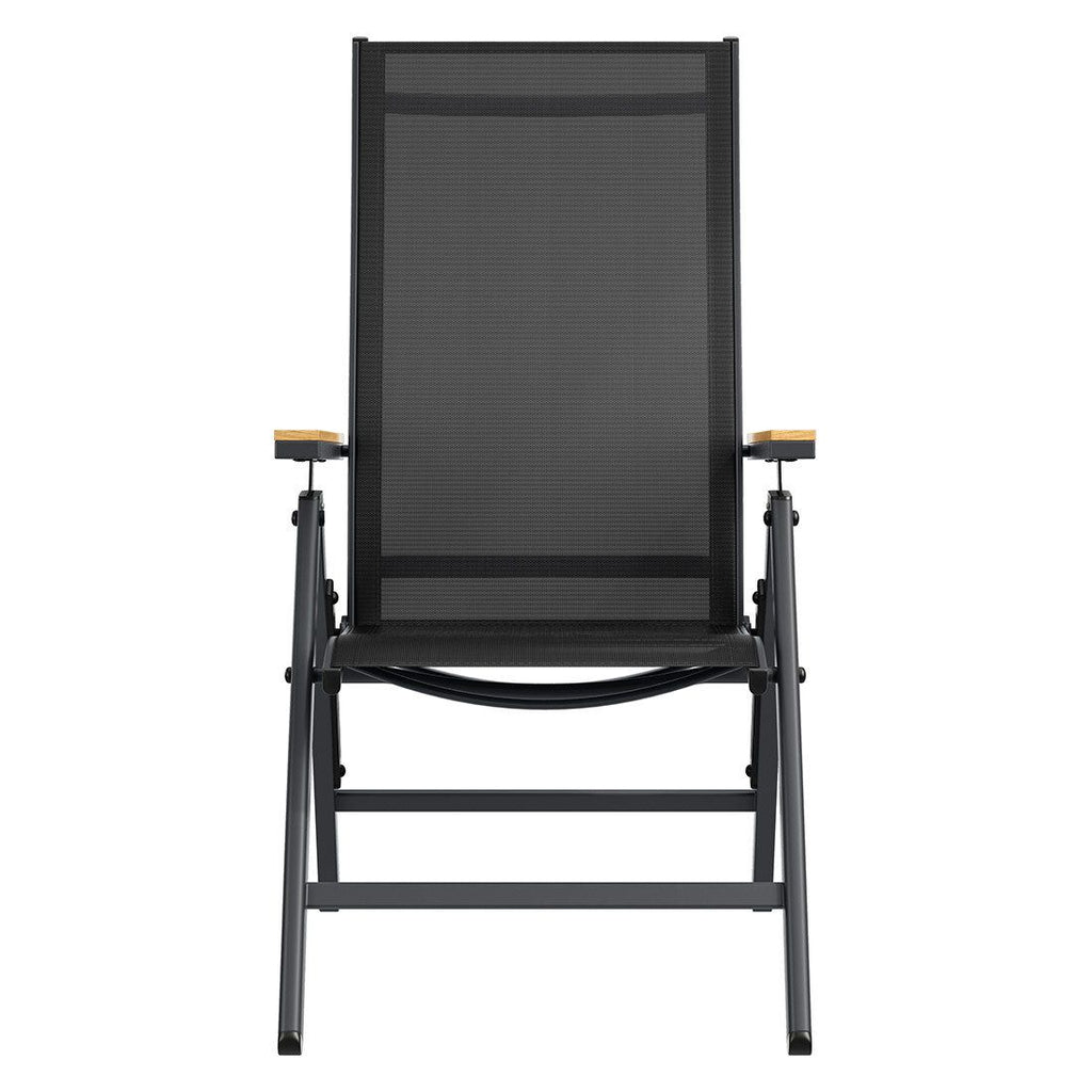 Klappstol ute Kobe aluminium/textilen - OUTLIV detalj av stoff