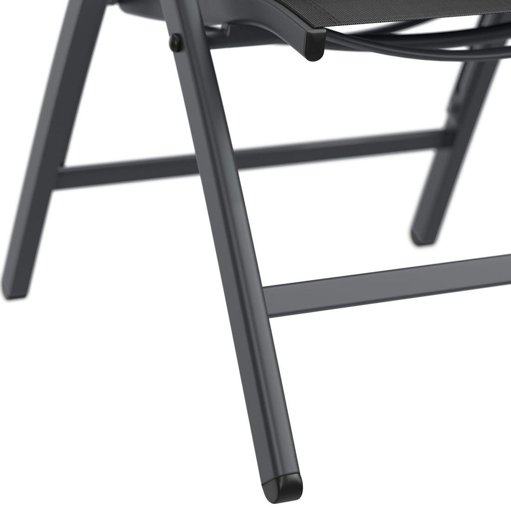 Klappstol ute Kobe aluminium/textilen - OUTLIV sideprofil