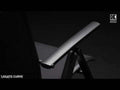 Klappstol ute Legato Curve aluminium tekstilen forfra