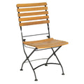 Klappstol ute Lindau jern/akasie 45 cm forfra