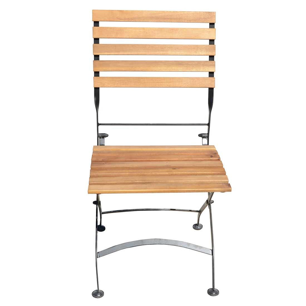 Klappstol ute Lindau jern/akasie 45 cm bakside