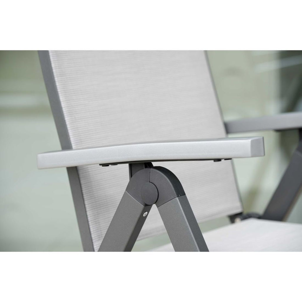Klappstol ute New Top aluminium/textilen antrasitt bakside