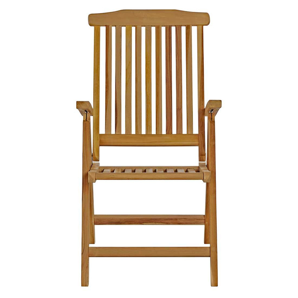 Klappstol ute Ontario teak med justerbar rygg - OUTLIV bakside