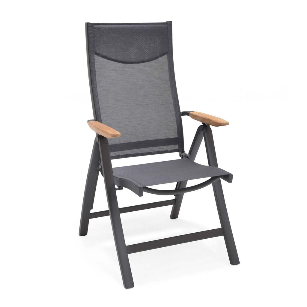 Klappstol ute Pelen aluminium/textilen 71 cm forfra