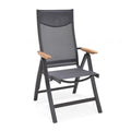Klappstol ute Pelen aluminium/textilen 71 cm forfra