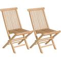 Klappstol ute Portland teak 47 cm forside