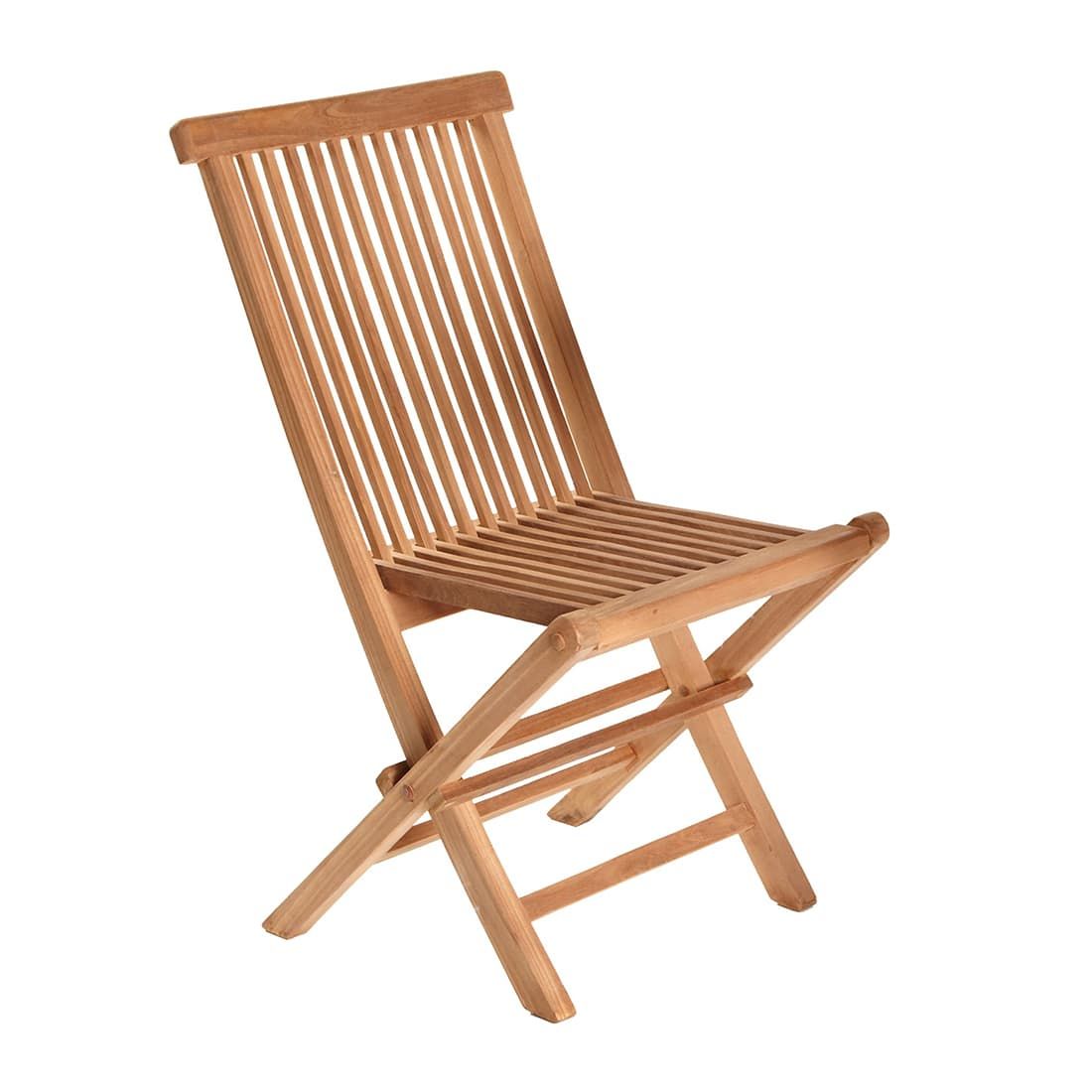 Klappstol ute Riva teak 43 cm LC Garden for terrassen