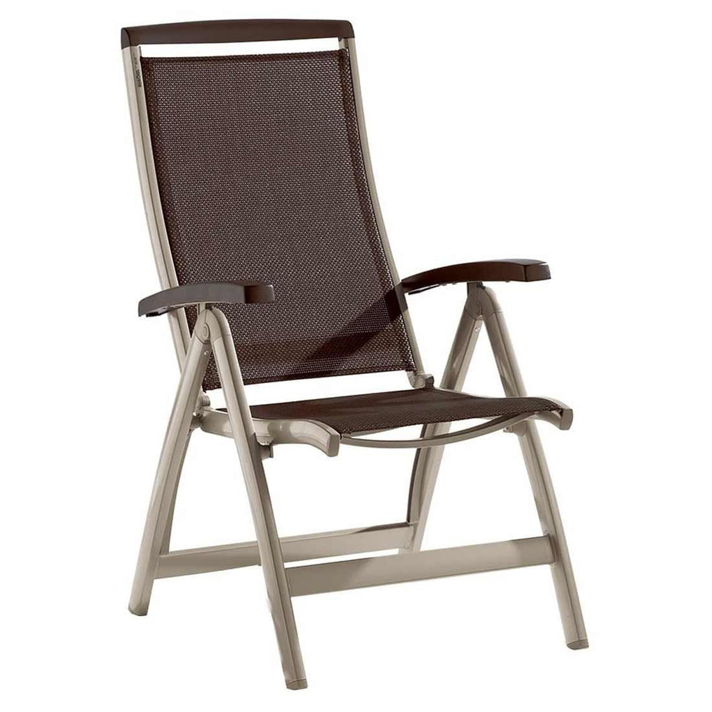 Klappstol ute Royal aluminium/textilen forfra